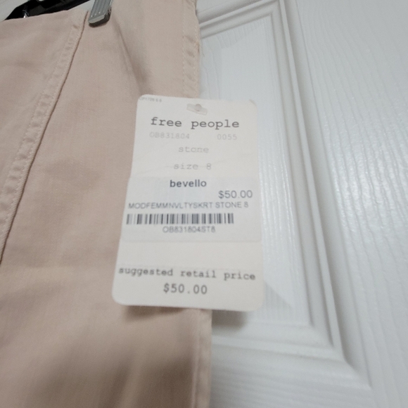 Free People NWT Modern Femme Mini Stretch Skirt Size 8. - Picture 8 of 16